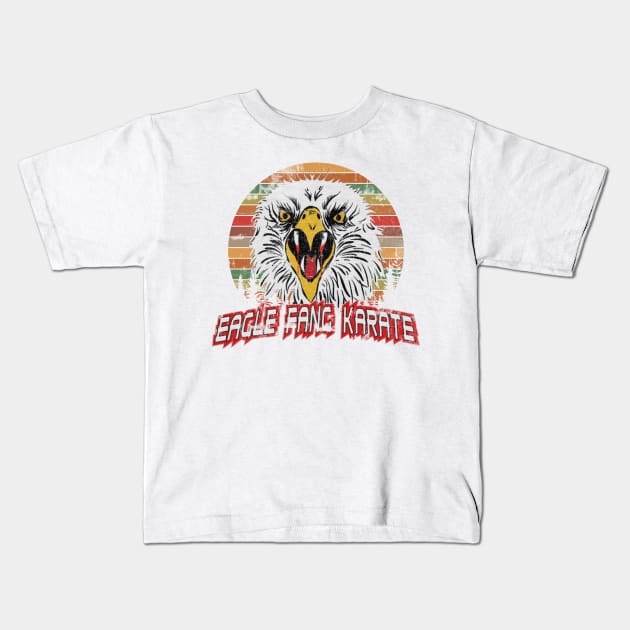 vintage eagle fang karate Kids T-Shirt by neira
